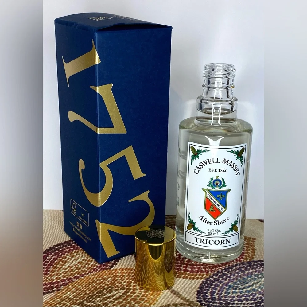 NIB Caswell-Massey Heritage Tricorn After Shave Splash 3 oz Men’s Grooming
